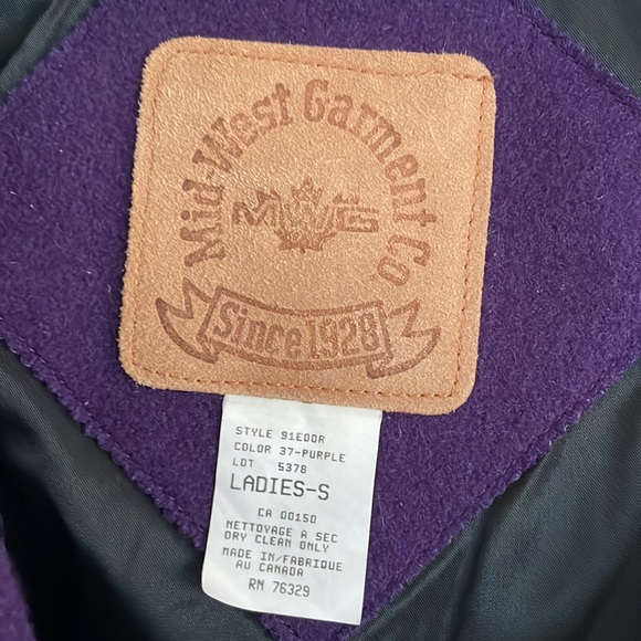 Vintage Western Coat Purple Wool Retro Southwest Blazer Jacket Size Small - Picture 4 of 7